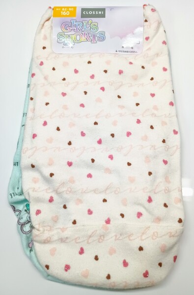 ■新品未使用品 ショーツ 160cm 2枚組■大きいサイズ女児パンツ165170cmティーンパンティージュニア女性下着女の子セット学生制服女子 58■