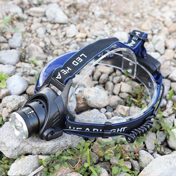 LED ヘッドランプ ヘッドライト USB 充電式 高輝度 登山 釣り キャンプ D015