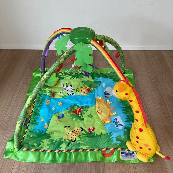 Fisher Price baby gym フィッシャープライス ベビージム プレイマット 作動品 生地傷み