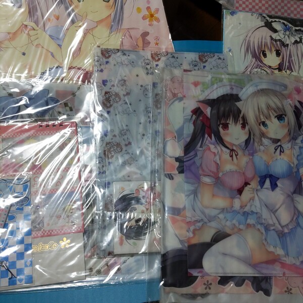 梱枝りこ グッズセット 絵馬 カレンダー クリアファイル ケース 色紙 キーホルダー 下敷きコミケ