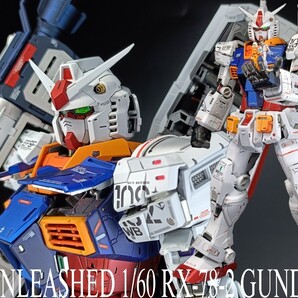 PG UNLEASHED 1/60 RX-78-2 GUNDAM 塗装済 完成品 高価メタリック塗料使用 追加LED内蔵