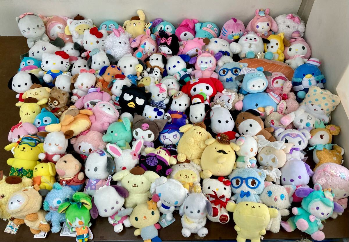 サンリオ　キャラクターグッズ　ぬいぐるみ　まとめ売り　セット売り RR314) サンリオキャラクター ぬいぐるみ 大量セット まとめ売り