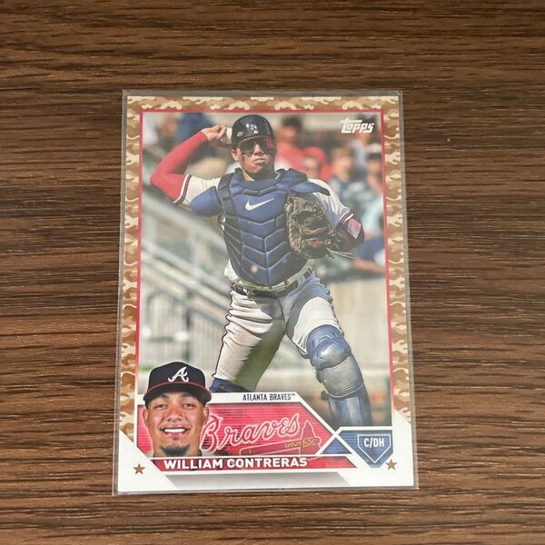 TOPPS 2023 series1 BRAVES WILLIAM CONTRERAS 迷彩 カモ camo 25枚限定 25シリ