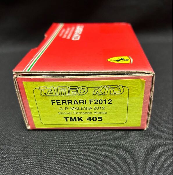 タメオ 1/43 フェラーリ F2012 マレーシアGP 2012 TMK405 フェルナンドアロンソ TAMEO 未組立品