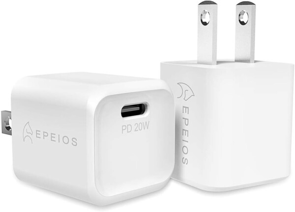 【2個セット】 Epeios エペイオス PD 充電器 20W USB-C 急速充電器 超小型 【PSE認証済/Power Delivery 3.0】 n