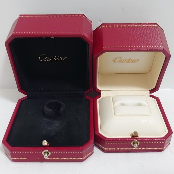 Cartier カルティエ ジュエリーボックス アクセサリーケース ジュエリーケース アクセサリーボックス リングケース 空箱 j 【2個】