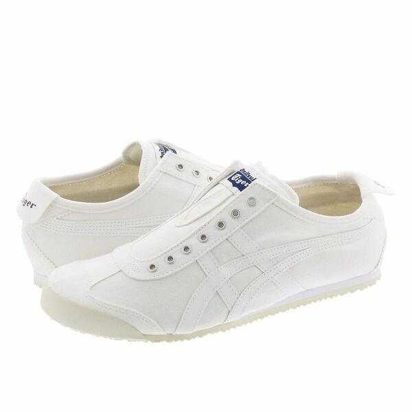 未使用新品 オニツカタイガー MEXICO 66 SLIP-ON 白 28㎝ スニーカー スリッポンOnitsuka Tigerメキシコ