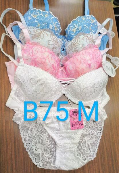 ブラジャー&ショーツ 4組セット B75 Mサイズ