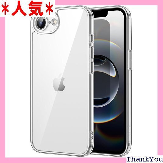 JETech iPhone 16e 6.1インチ202 撃吸収 バンパーカバー 傷つけ防止 クリアバック クリア 578