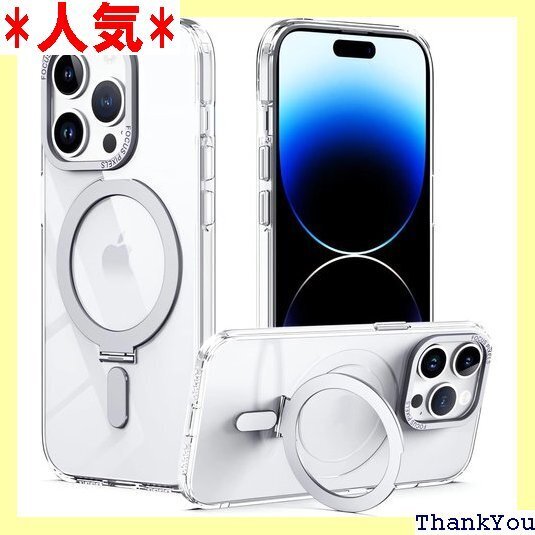 JQTOP iphone14 用 ケース 隠し収納式 アイフォン14 用 ケース 用 6.1インチ カバー透明 244