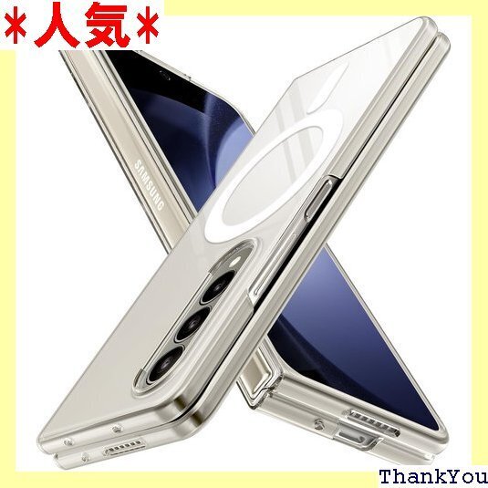 Galaxy Z Fold4 ケース Magnetic マグネットスマホケース 透明 18-ZFOLD4-01 372