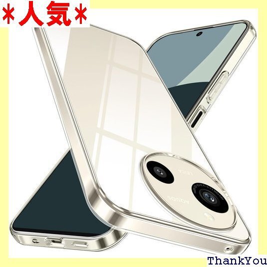 AQUOS R9 ケース クリア SH-51E スマホ バー ストラップホール付き 耐衝撃 ソフト 保護 全透明 468