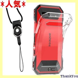 TORQUE 5G KYG01スマホカバー TORQU ン付き ストラップホール付き TORQUE G05 透明 80