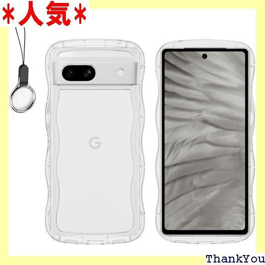 QAZWERT Google Pixel 8A ケース ルピクセル8a なみなみ カバー6.1インチ 8Aクリア 413