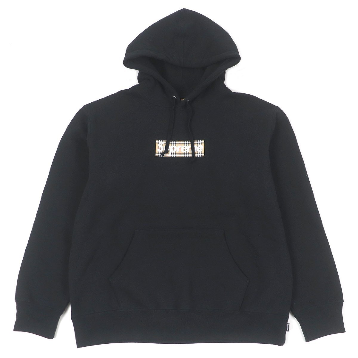 美品!Mサイズ★シュプリーム バーバリー ボックスロゴ パーカー ノバチェック Supreme シュプリーム バーバリー パーカー Burberry Box Logo