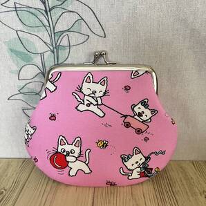 がま口 / ポーチ/ 財布 / 小物入れ / ハンドメイド ☆ ノンタン・6