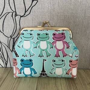 がま口 ポーチ / 財布 / 小物入れ / ハンドメイド☆カエル・8