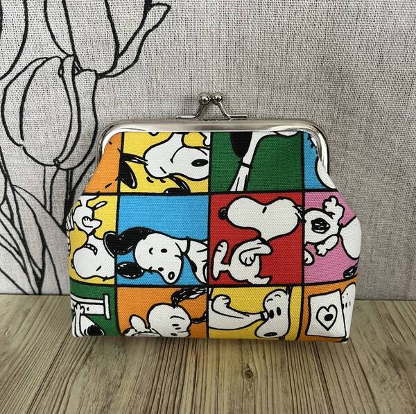 がま口・ ポーチ / 財布 / 小物入れ / ハンドメイド / スヌーピーパネル・15