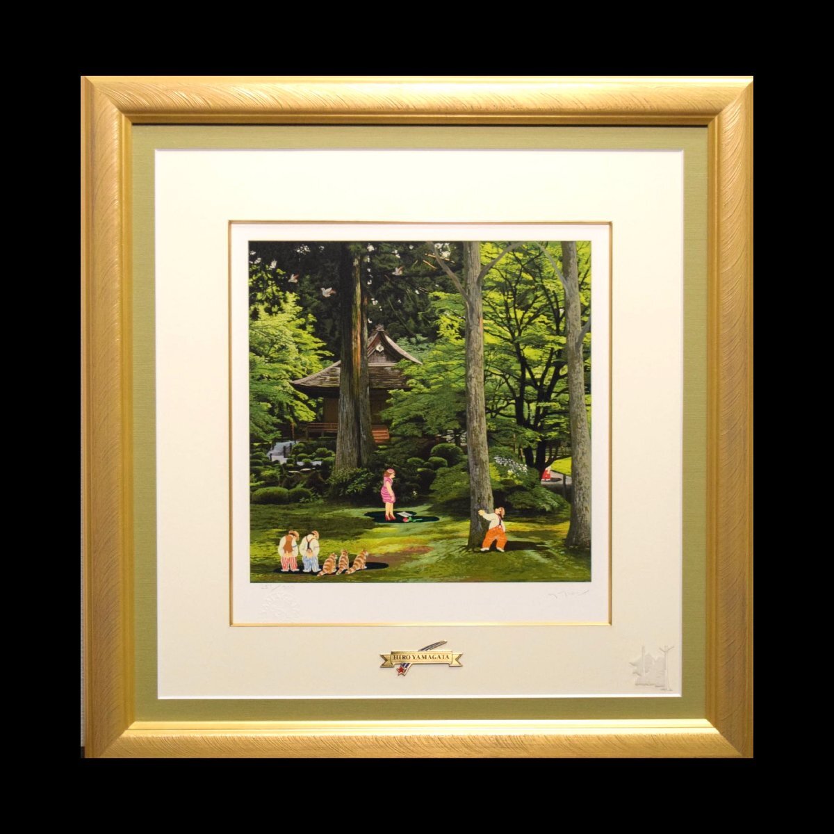 ヒロヤマガタ　シルクスクリーン　80号　証明書あり ヒロ・ヤマガタ シルクスクリーン - メルカリ