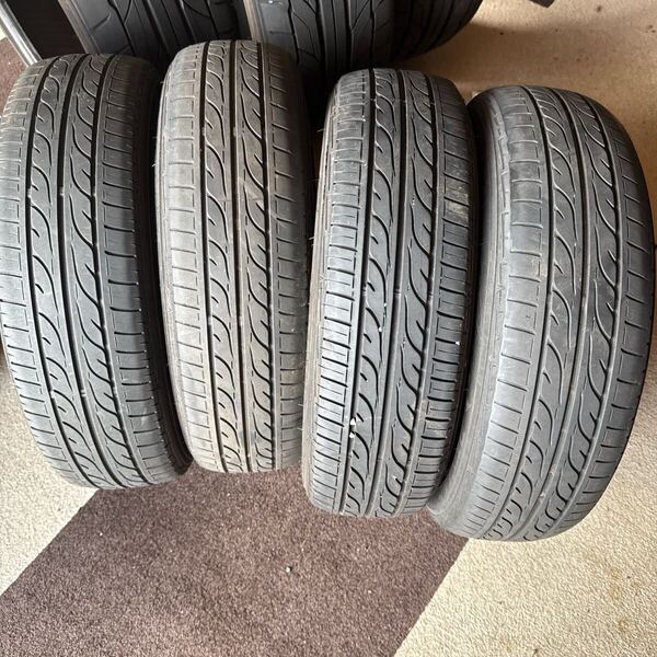 155/65R14 ダンロップ DIGITYRE EC202 中古夏 4本 2022年製2本と2019年製2本 残溝少なめ 送料無料