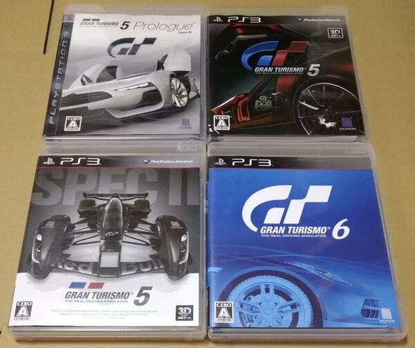 【送料無料】【PS3】 グランツーリスモ5 グランツーリスモ6 4点セットまとめ売り