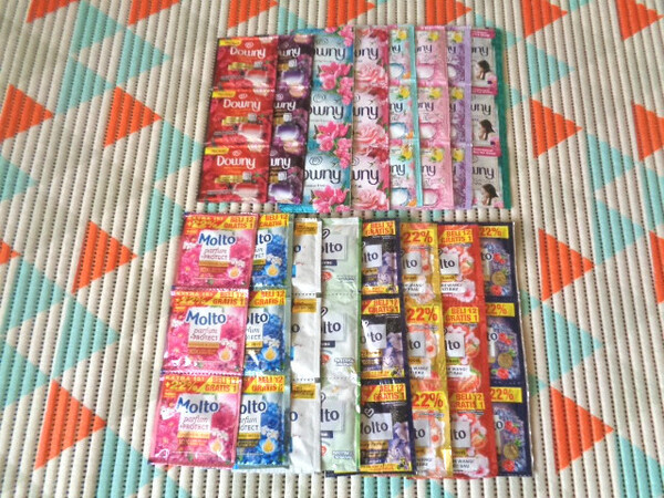 お試し品●16種類×3個●モルト&ダウニー●柔軟剤●バリ島●小袋