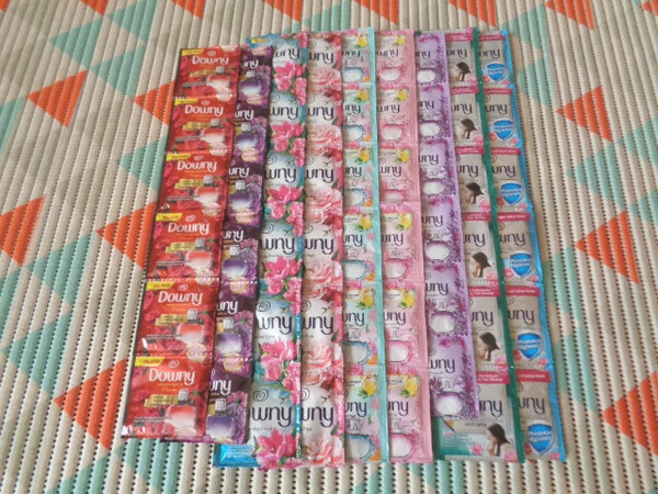 お試し品●9種類×6個●ダウニー●柔軟剤●バリ島●小袋●アジアン