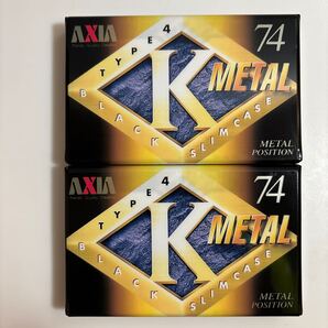 カセットテープ メタルテープ AXIA K METAL 74分2本