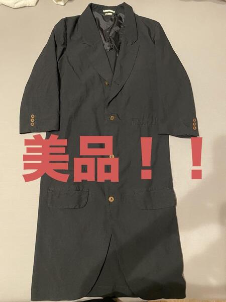 美品 コムデギャルソンオムプリュス ロングジャケット 縮絨 ポリエステル M