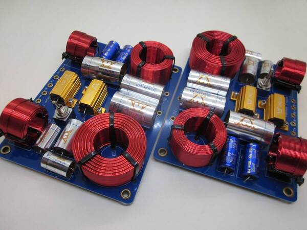 【ハイエンド仕様】自作スピーカー パッシブネットワーク 3Way クロスポイント可変式 3段階 4Ω~8Ω 汎用 ペア