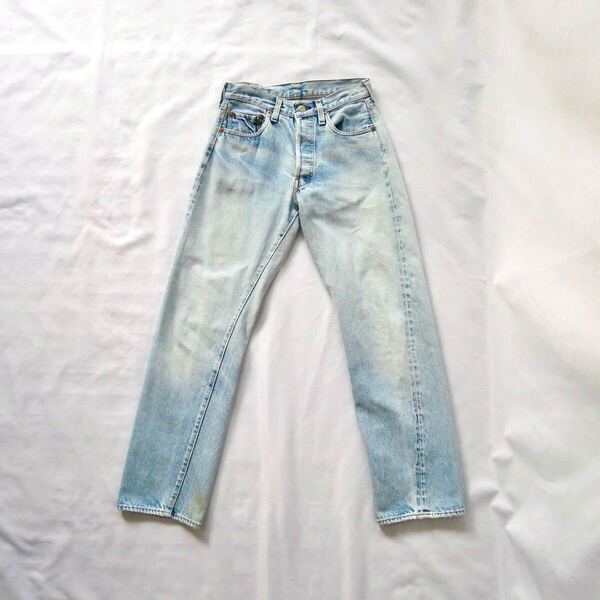 80s madein USA levis 501 redline denimpant 80年代 アメリカ製 リーバイス501 薄めカラー デニムパンツ 赤耳 ビンテージ