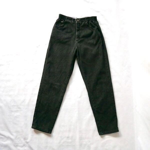 80s madein USA Lee black denim pant 80年代 アメリカ製 黒 テーパードデニムパンツ リー ブラックデニム ジーンズ vintage