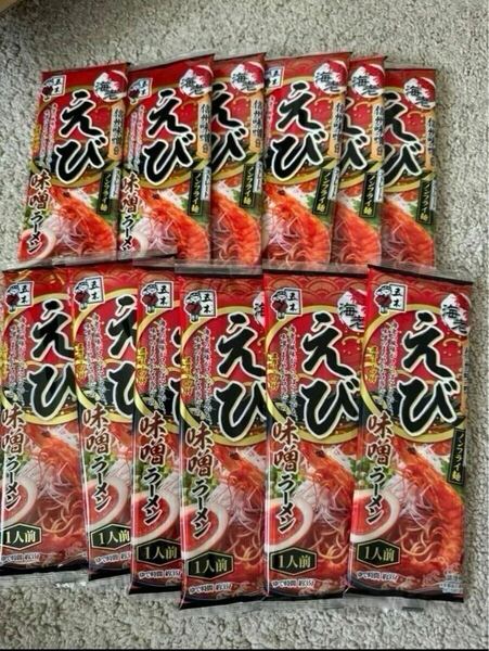 五木食品 えび味噌ラーメン 棒ラーメン 12袋セット インスタントラーメン