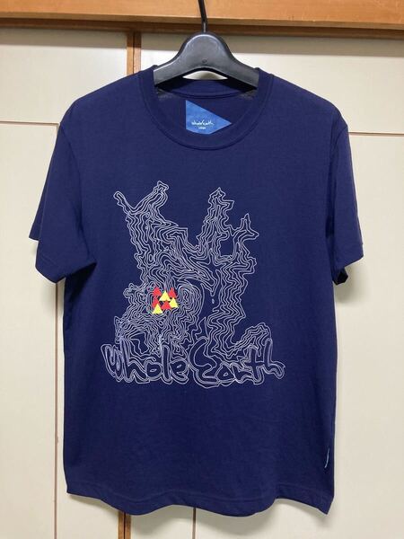 whole earth ホールアース Tシャツ 半袖 ネイビー Tee 登山 アウトドア