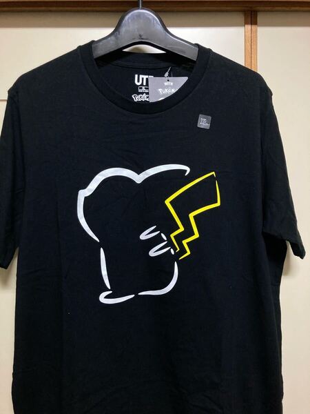 UNIQLO UT ポケモン Tシャツ 黒 ブラック 半袖Tシャツ Tee ピカチュウ 新品 タグ付き XL