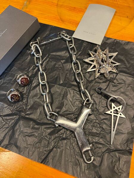 Rick Owens リックオウエンス ケルベロスチョーカー ネックレス チェーン アクセサリー
