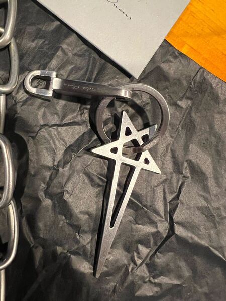 Rick Owens リックオウエンス ペンタグラムキーホルダー 付属品完備