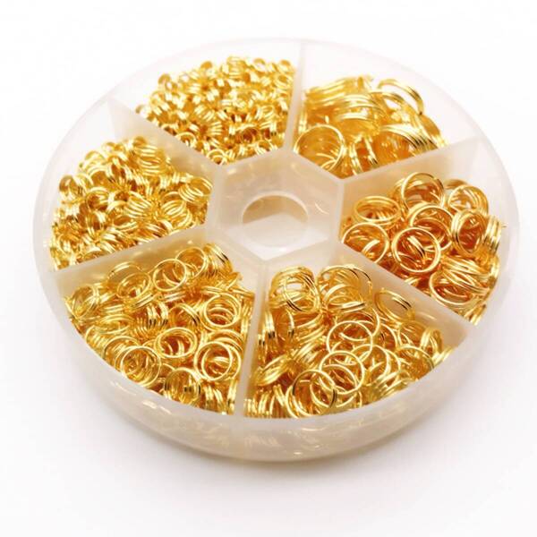 二重カン 徳用パック ゴールド 6サイズ 4mm/5mm/6mm/7mm/8mm/10mm
