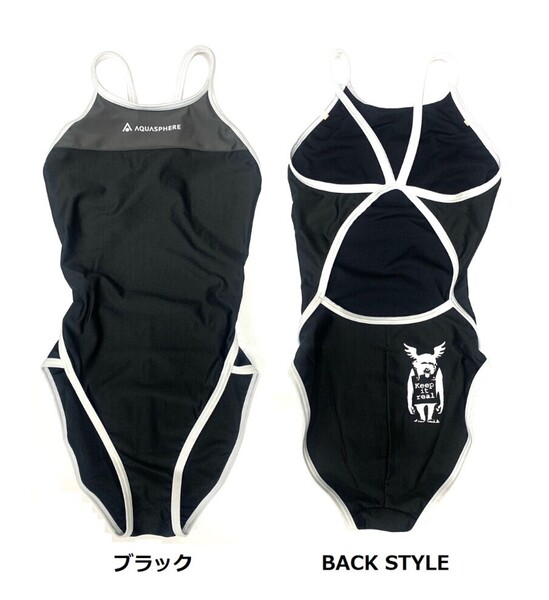 BRANDALISED×Aquasphere 競泳水着 トレーニング水着 Mサイズ ブラック 新品 バンクシー リアルモンキー