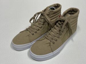 VANS レア!! SK-8 Hi ベージュ キャンバス US8.5 (26.5cm) アメリカ企画限定!! バンズ
