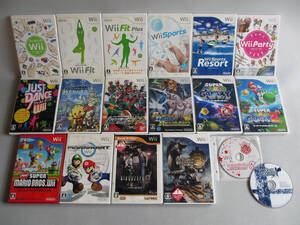 ★☆ 任天堂 Wii Nintendo ソフト まとめて 16本 セット ダブリ無し チョコボ ポケモン カート バイオハザード 他 おまけ2本 送料無料 ☆★
