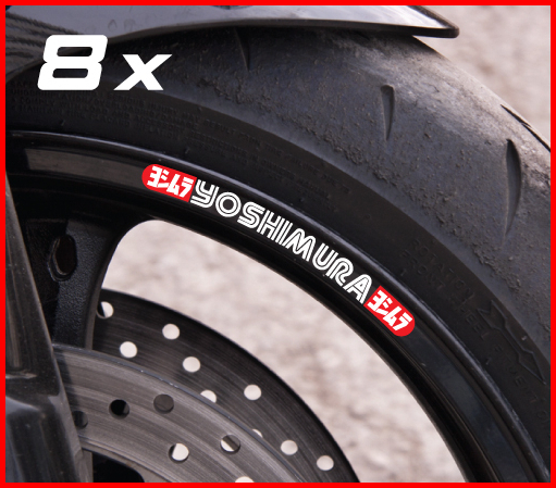 ヨシムラ YOSHIMURA SUZUKI ホイールリムステッカー8枚セット S329