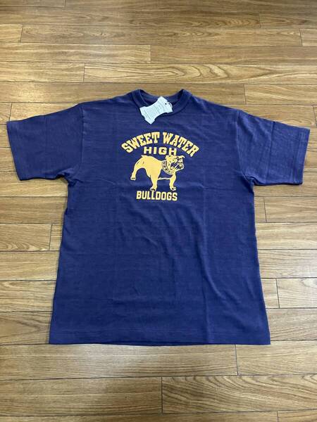 WAREHOUSE 4601 S/S TEE SWEET WATER NAVY Lサイズ