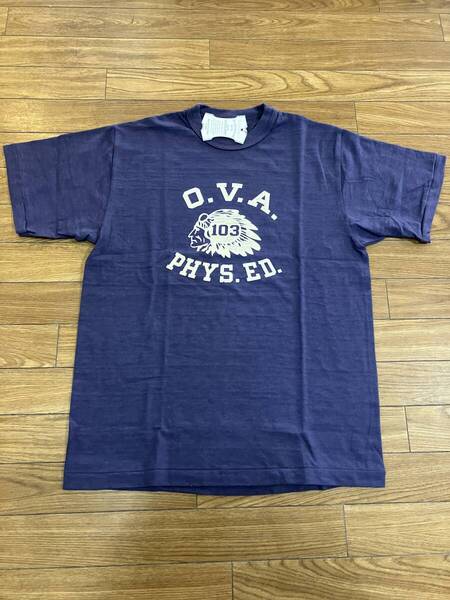 WAREHOUSE 4601 O.V.A. S/S TEE NAVY XLサイズ
