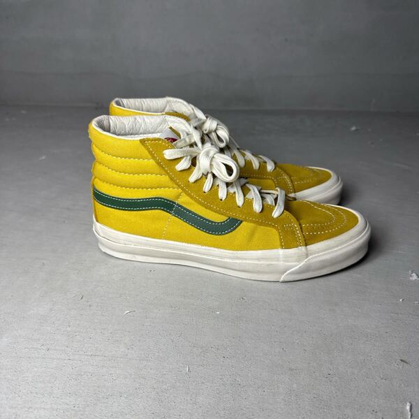 VANS vault sk8 hi バンズ ボルト スケートハイ スケハイ アナハイム オーセンティック 44dx 44 dx Anaheim authentic 黄色 黄 イエロー