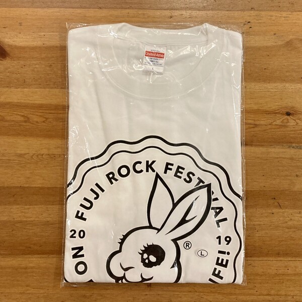 新品 フジロック 2019 マッドバニー タワレコ Tシャツ L 白 ホワイト FUJI ROCK FESTIVAL UG 半袖Tシャツ Tee