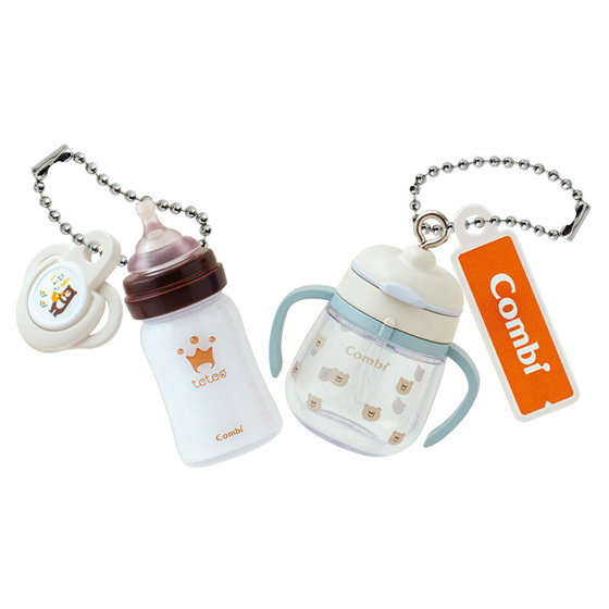★2種★新品★未使用★ベビーマグ★哺乳瓶+おしゃぶり★Combi★ミニチュアチャーム★ガチャ★ガシャ★カプセルトイ★