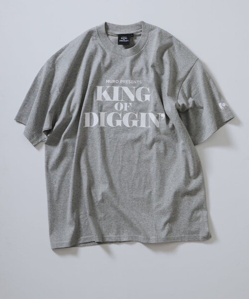 送料無料 KING OF DIGGIN’ Official T-shirt - Ash - Tシャツ XL MURO キングオブディギン ムロ 自宅保管未使用品 半袖