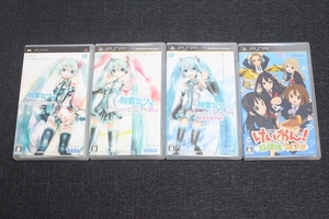 【送料込】PSP 4本セット★ けいおん/初音ミク Project DIVA ★