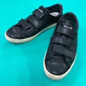 コンバース オールスター クップ V-3 オックス black 28cm USED CONVERSE ALL STAR COUPE BLACK ベルクロ US9.5 アメカジ 古着 スニーカー
